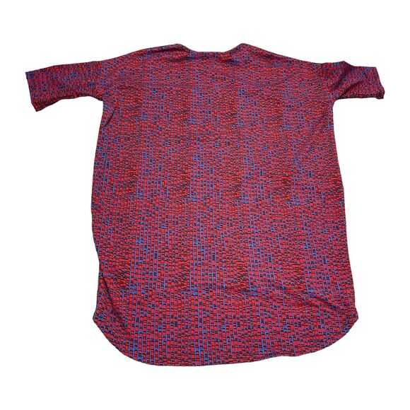 LuLaRoe Irma Tunic Top Womens XXS Multicolor Polyester Stretch Printed Crew Neck - Picture 2 of 8